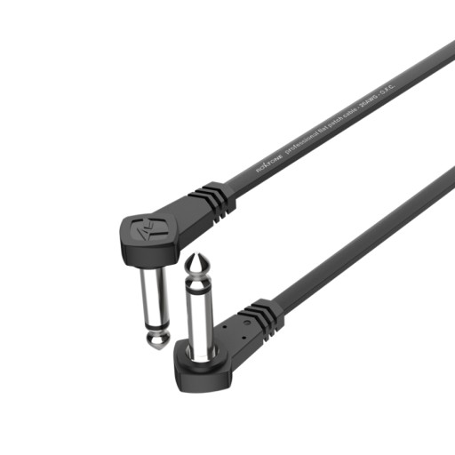Kabel gitarowy do efektów patch Jack 6,3 mm mono 10 cm Roxtone FPJJ100L0001