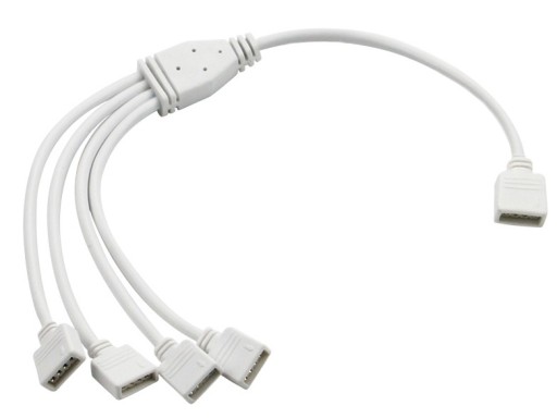 Złączka rozgałęziacz kabel RGBW 5 pin 1/4