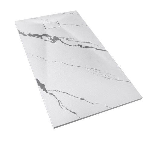 Brodzik VEXO MARBLE 100x80 biały prysznicowy SLIM 3 Besco