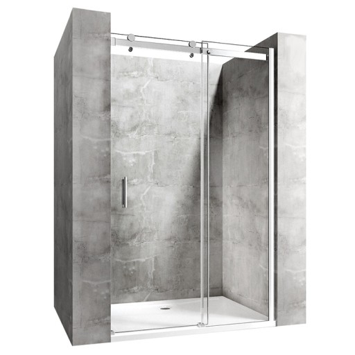DRZWI PRYSZNICOWE PRZESUWNE NIXON 130 CM CHROM REA