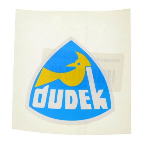 Naklejka DUDEK logo boczka WSK niebieska