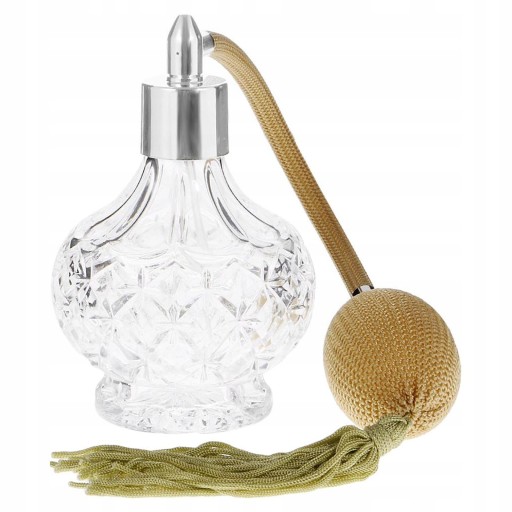 Szklany pojemnik na perfumy z żarówką powietrzną