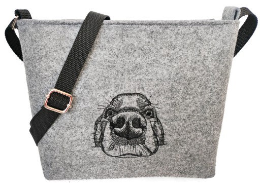 Torebka z psem, listonoszka na ramię beagle