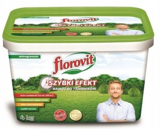 NAWÓZ DO TRAWNIKÓW TRAWY FLOROVIT SZYBKI EFEKT 4KG