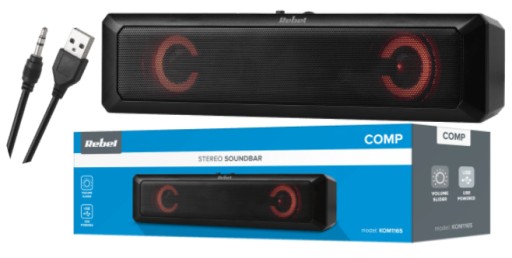 GŁOŚNIK KOMPUTEROWY DO LAPTOPA PC LED - SOUNDBAR