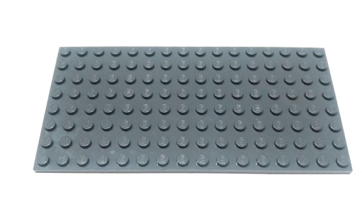 028e. LEGO płyta 8x16 92438 szara ciemna new -1sz
