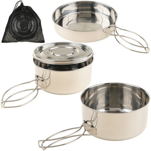 Zestaw Naczyń Turystycznych SS Cook Set MT 4 cz.