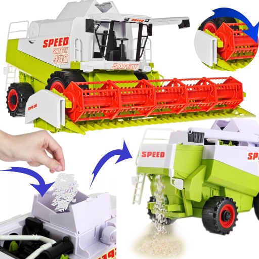OGROMNY KOMBAJN ZBOŻOWY TRAKTOR AZ 73cm!