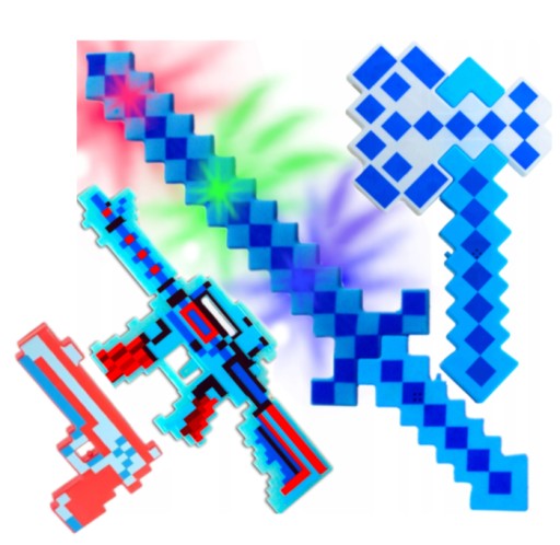 MIECZ DIAMENTOWY TOPÓR KARABIN PISTOLET MINECRAFT