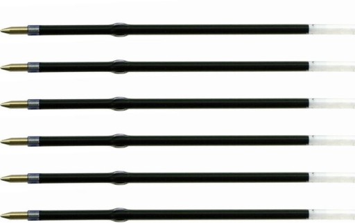 Wkład do długopisu MemoBe 105mm 20szt czarny x6