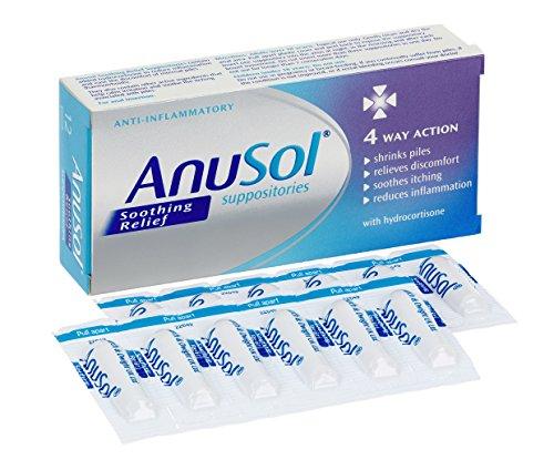 Czopki na hemoroidy Anusol Plus HC Suppositories Szybka ulga 12 szt.