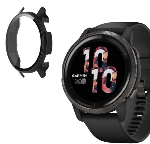 Etui ze szkłem CASE do GARMIN VENU 2 VIVOACTIVE 4