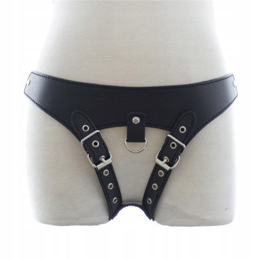 PU Skóra Bondage Majtki Spodnie Stringi