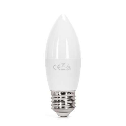 Żarówka LED E27 10W 6500K BARWA ZIMNA 935lm C37 ŚWIECZKA