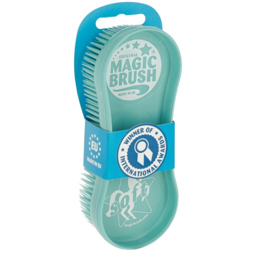 Szczotka dla konia Soft do masażu MagicBrush Turkusowy