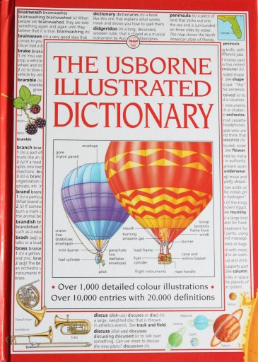 THE USBORNE ILLUSTRATED DICTIONARY, MIĘKKA okładka