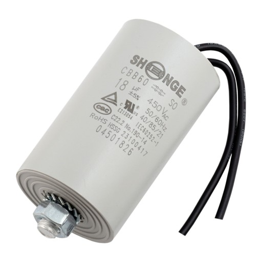 Kondensator rozruchowy 18uF 450V CBB60 SHENGE