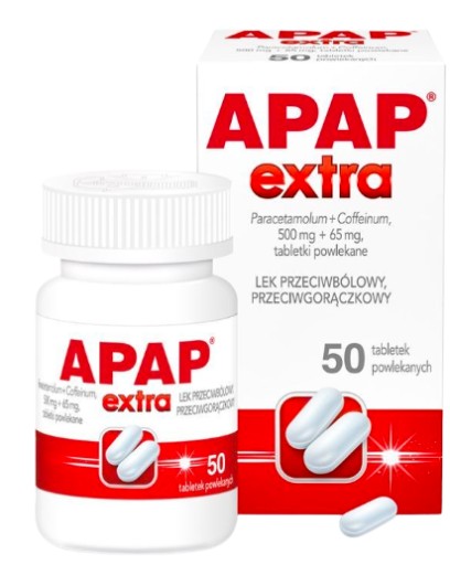 Apap Extra lek przeciwbólowy gorączka 50 tab.