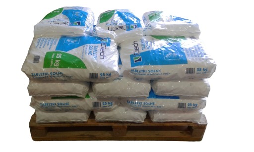 SÓL W TABLETKACH 20 WORKÓW x 25kg - 0,5t. - OKAZJA