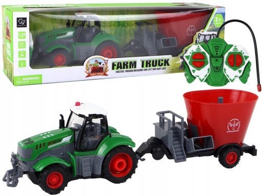 TRAKTOR ZDALNIE STEROWANY CIĄGNIK NA PILOT NACZEPA akumulator ładowarka