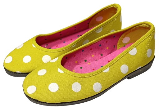 BUTY DAMSKIE WSUWANE SLIP ON BALERINY BALERINKI PEPEGI WSUWKI ŻÓŁTE KROP 36