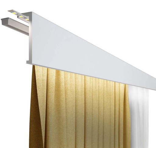 Maskownica karnisza10x200cm osłona Listwa maskująca LED karnisz QL026T