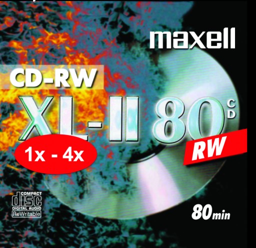 Maxell CD-RW 1x-4x Logo1szt slim case CD