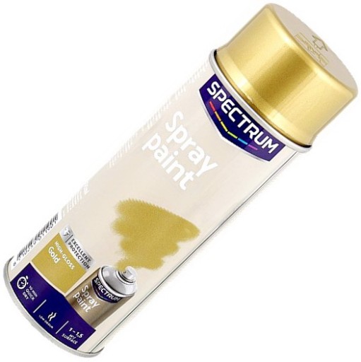 FARBA ZŁOTA POŁYSK 400ML LAKIER AKRYLOWY W SPRAYU