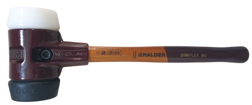 Młotek brukarski do kostki Halder SIMPLEX 80mm GUMA - SUPERPLASTIK