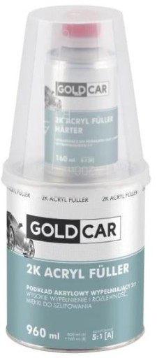 Goldcar podkład akrylowy 2K czarny 960ml