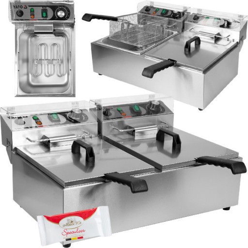 FRYTOWNICA PODWÓJNA 2X6L 2X3KW YG-04622