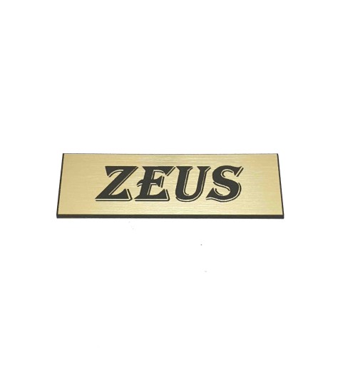 Naklejka Emblemat TONSIL ZEUS złota 120x40mm