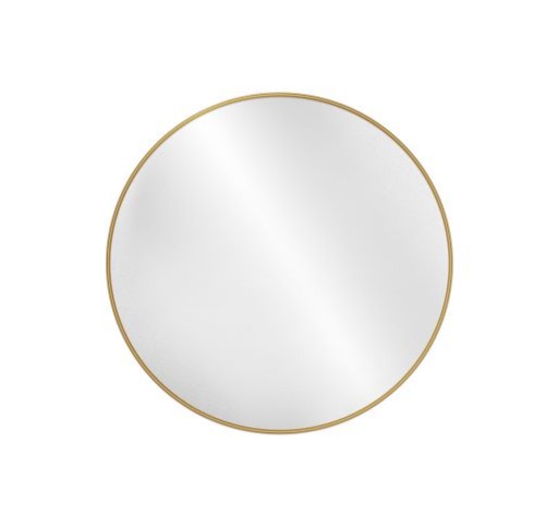 Lustro okrągłe złote MDF SLIM koło średnica 80cm