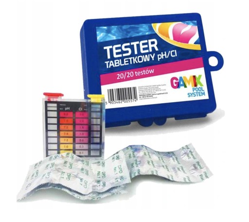 Tester Miernik Basenowy pH Chloru Tabletkowy GAMIX