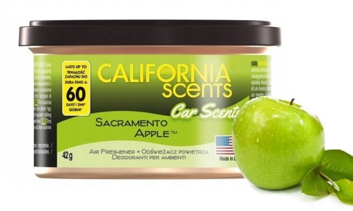 CALIFORNIA CAR SCENTS ZAPACH SACRAMENTO APPLE