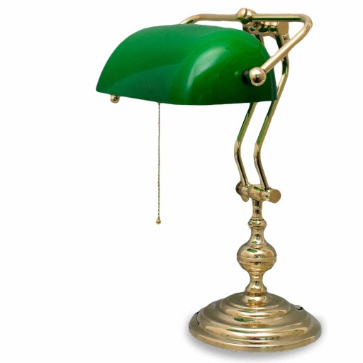 Lampa Gabinetowa Bankierska na Złotej Postawie