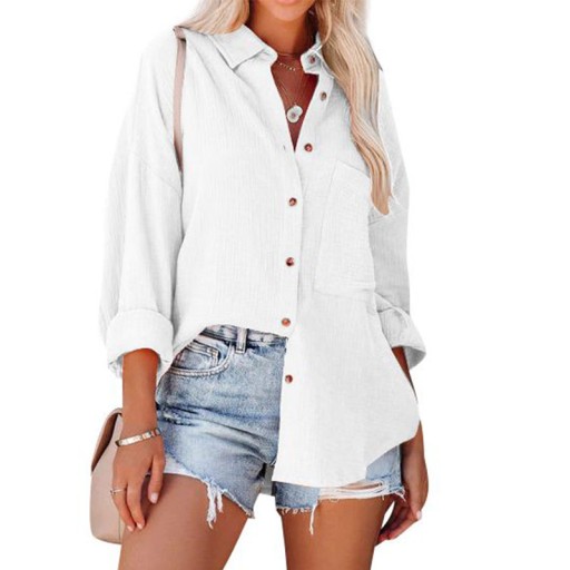 KOSZULA DAMSKA MUŚLINOWA LUŹNA OVERSIZE,3XL, M