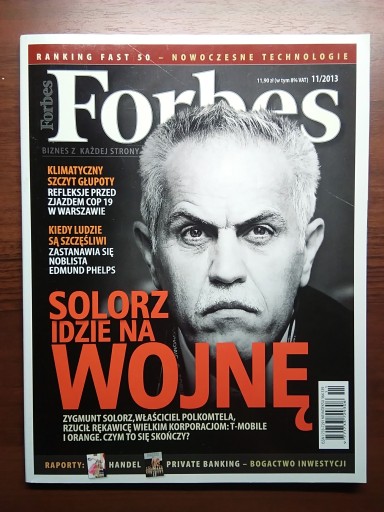FORBES Nr 11/2013 spis treści