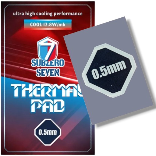 TERMOPAD SUBZERO SEVEN 0,5mm 85x45 12,8W/mK GAMING