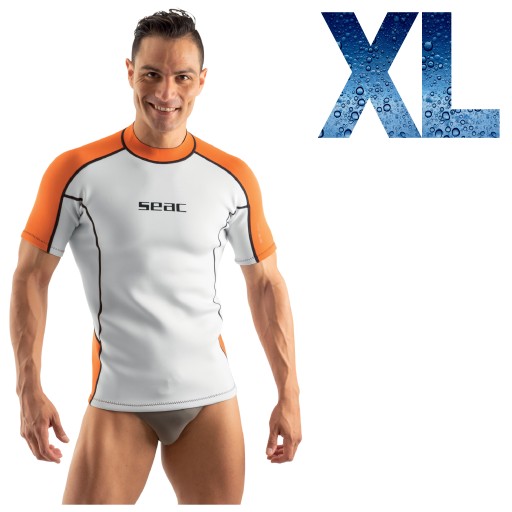 Koszulka neoprenowa żyleta z krótkim rękawem SEAC FIT SHORT męska 2 mm XL