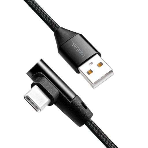 Kabel kątowy USB-C - USB-A USB 2.0 5V / 3A 1m