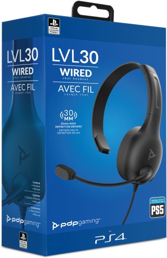 PDP PS5 PS4 Headset Chat LVL30 SONY