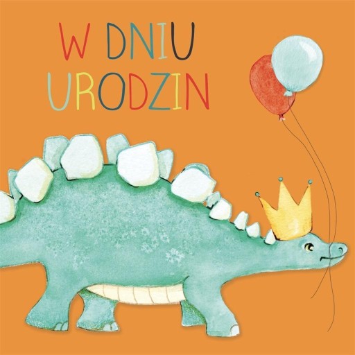 KARNET KWADRAT CL4214_PO URODZINY DINOZAUR