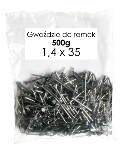 GWOŹDZIE do RAMEK pszczelarskich 1,4x35 - 500g stalowe