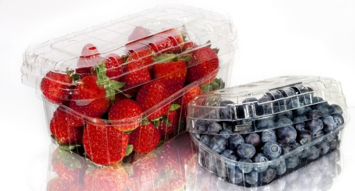 Pojemniki opakowania owoce borówka malina 250g a'500 szt + wieko