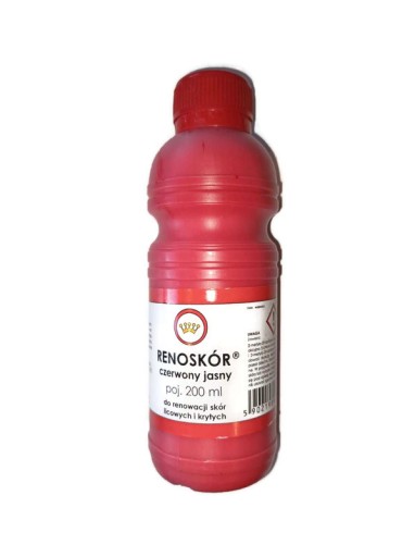 RENOSKÓR farba do skór licowych J.CZERWONY 200 ml