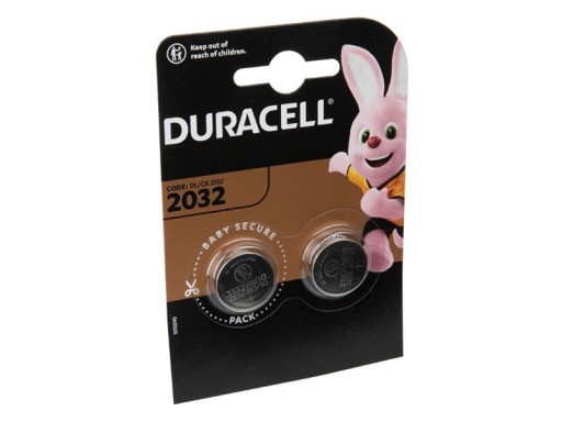 BATERIE DURACELL 3V DL 2032, 2 SZT.