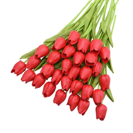 TULIPAN SZTUCZNY KWIAT SILIKONOWY - JAK ŻYWY
