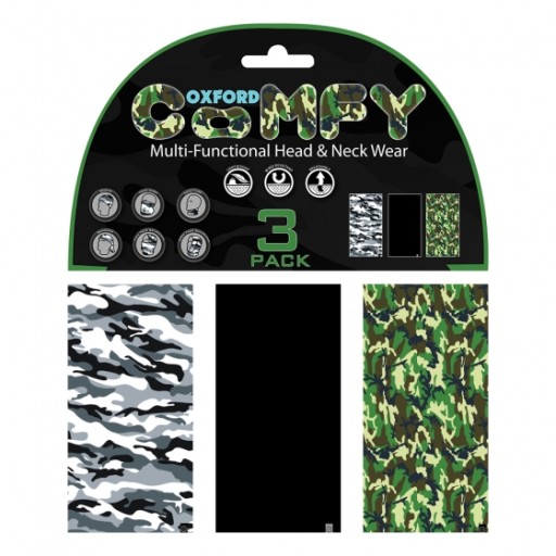 OXFORD KOŁNIERZ WIELOFUNKCYJNY COMFY GRAPHITE STRI KOMIN WIATROODPORNA