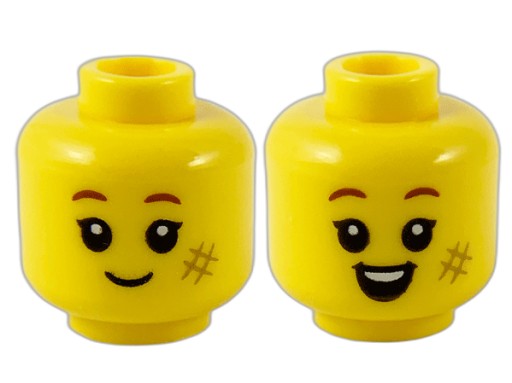 LEGO 3626cpb2747 GŁOWA GŁÓWKA NOWA (1g)